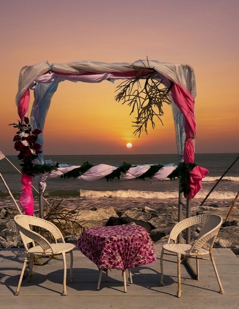 beach road cafaบรรยกาศ