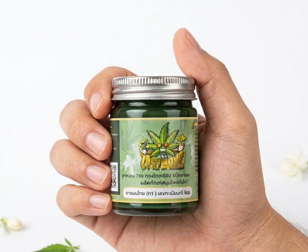 กัญชายาหม่อง-Cannabis-Balm-789 กัญชายาหม่อง (Cannabis Balm) แบรนด์ 789 ทองไทยเฮิร์บ สมุนไพรธรรมชาติ