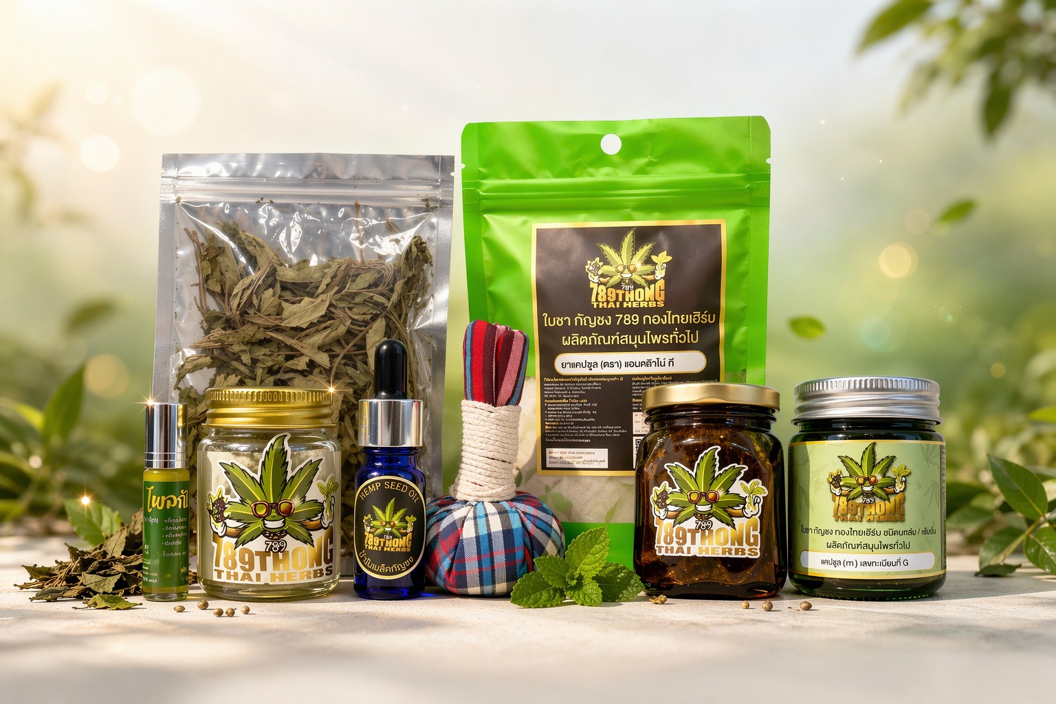 ชุดสมุนไพรกัญชา green relax set ชุดสมุนไพรกัญชา green relax set