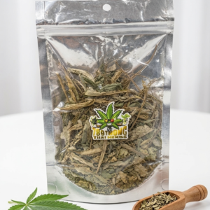 ใบกัญชาอบแห้งสำหรับชงชาสมุนไพรธรรมชาติ แบรนด์ 789 Thong Thai Herbs บรรจุถุงซิปล็อค